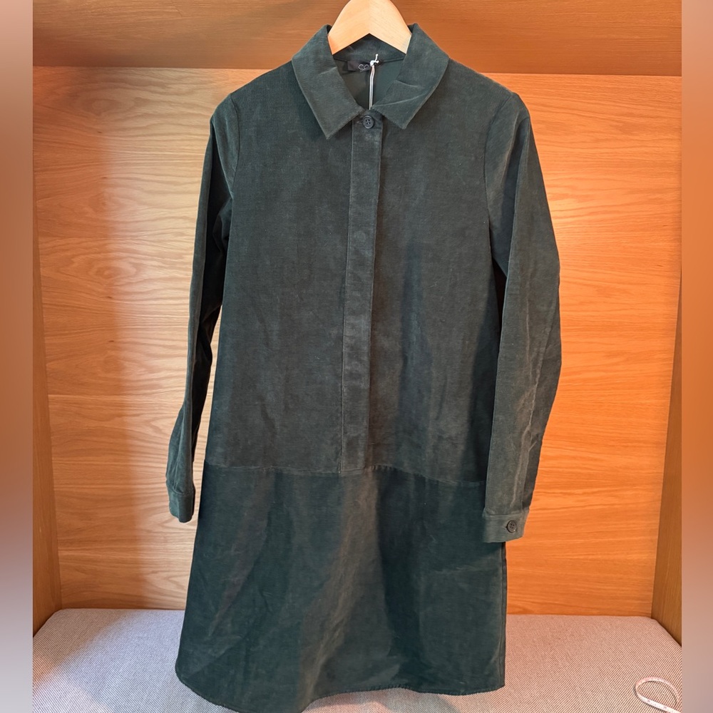 COS Dark Green Corduroy Dress